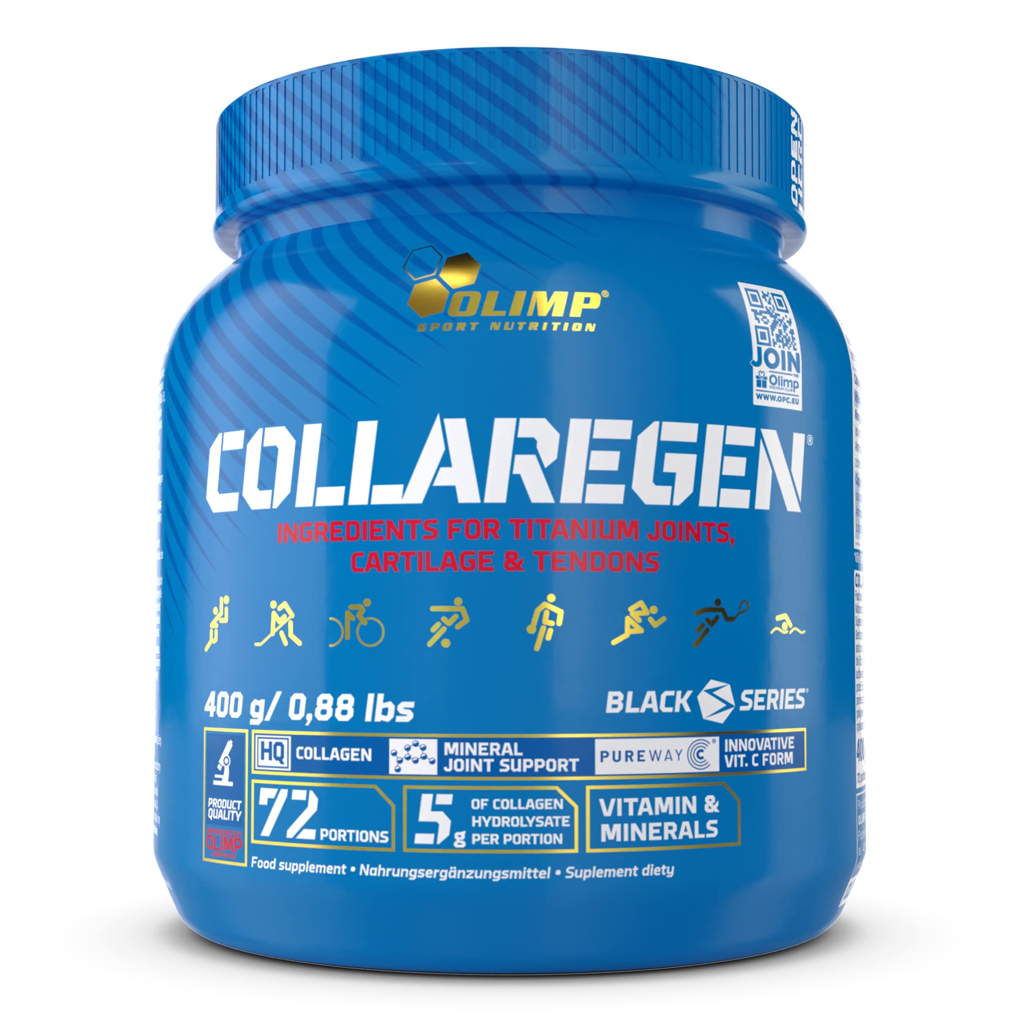 Olimp Labs Collaregen Mineral Supplement, Orange Flavour Powder, 400 g OLIMP SPORT NUTRITION uk supplements