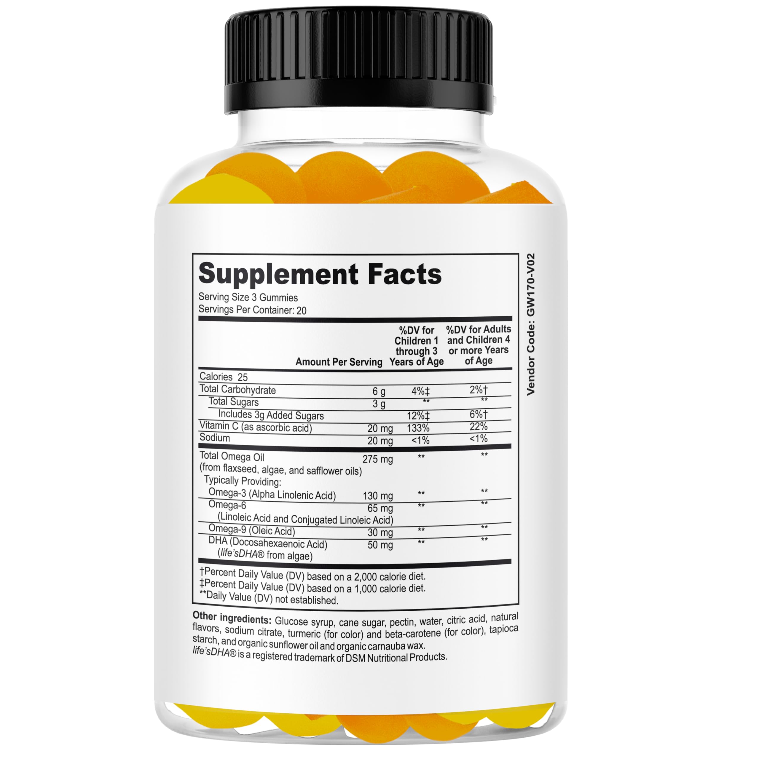 Celebrity Lifestyle Product Brain Support Focus Supplement for Kid and Teens Omega 3 Gummy Vitamin Memory and Attention, Brain Booster, Kid Focus Attention Supplement(1 Bottle) DHA 60ct Celebrity LifeStyle Product uk supplements