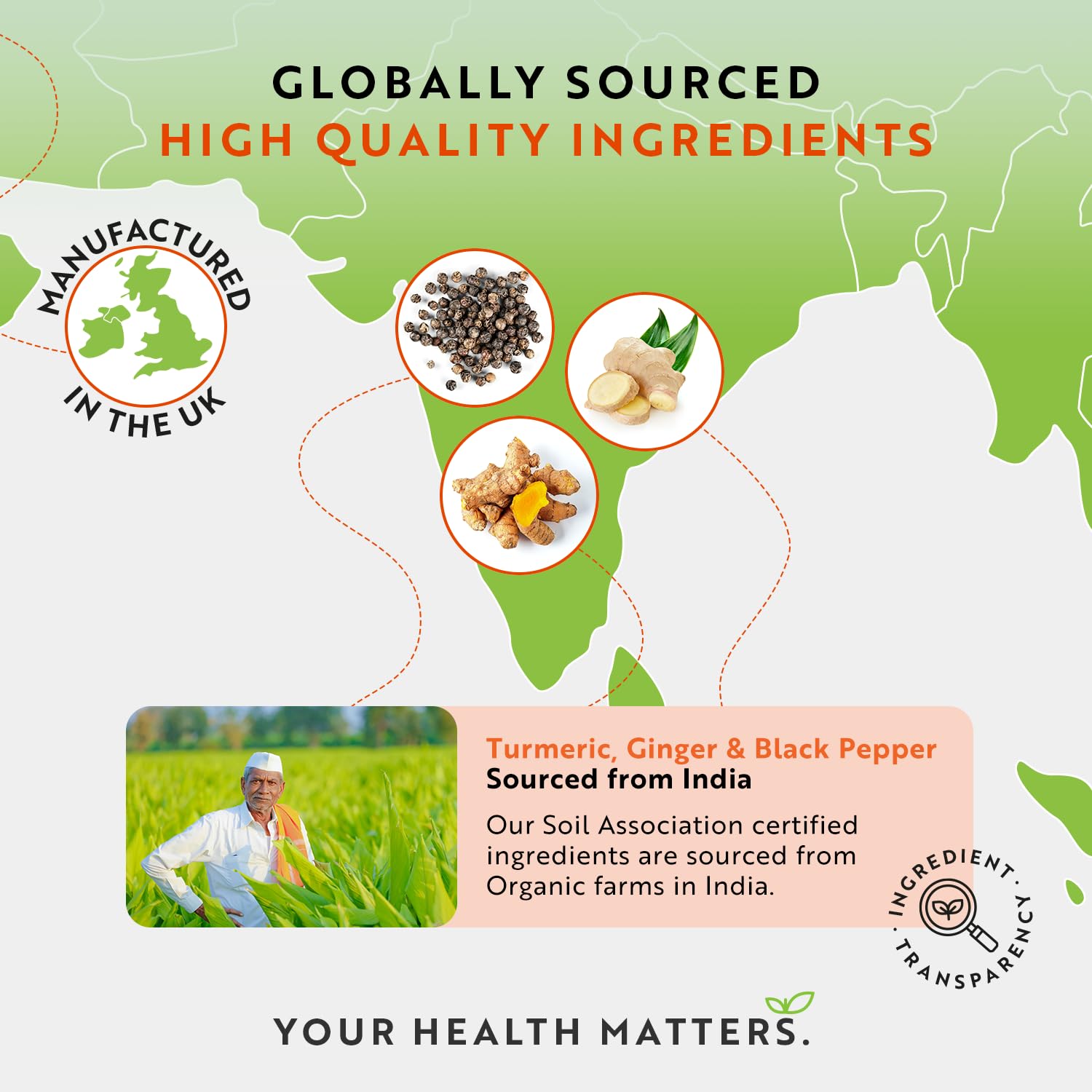 Organic Turmeric 1440mg (High Strength) with Black Pepper & Ginger - 180 Vegan Turmeric Nutravita uk supplements