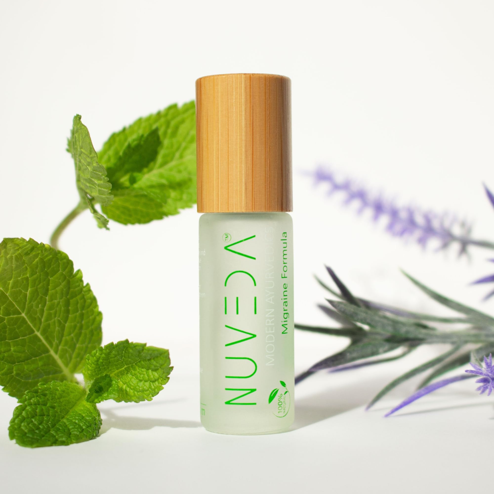 NUVEDA® Advanced Migraine Formula - All Natural Headache Stick | Modern Ayurvedic, Roll On Stick | Therapeutic Grade Essential Oil Aromatherapy | Made in USA NUVEDA uk supplements