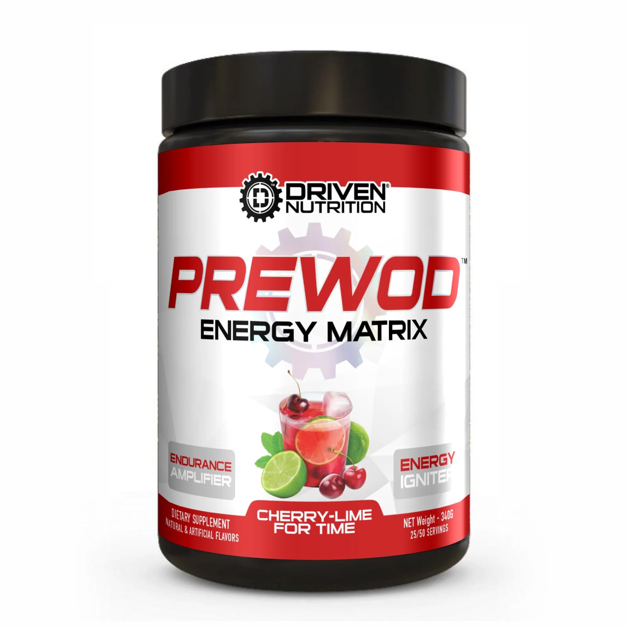 Driven PREWOD Energy Matrix, 50 Servings - Pre-Workout Supplement with Caffeine Driven Nutrition uk supplements