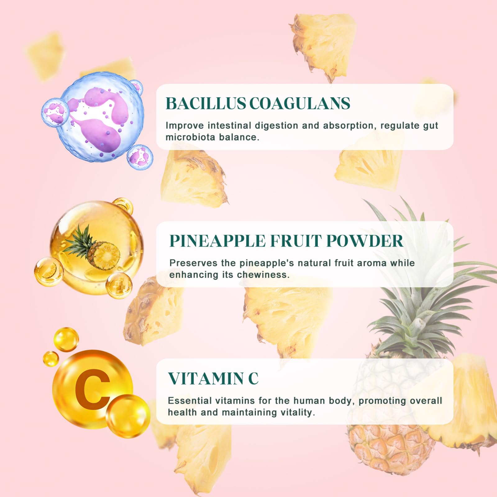 KLKIT Premium Feminine Balance Gummies, Pineapple Vaginal Probiotics for Women, pH Balance Feminine Gummies for Immune Support, Vegan & Gluten Free, 60 Count (30 Servings) KLKIT uk supplements
