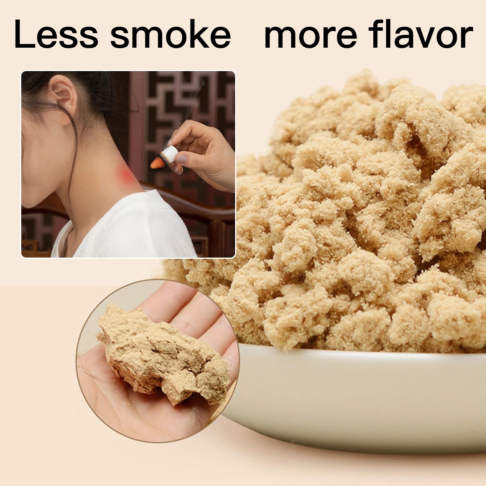 Moxibustion Smokeless Moxa Warm Chinese Medicine Stick Mugwort Roll Mugwort Stick (2.6cm) Pumei uk supplements