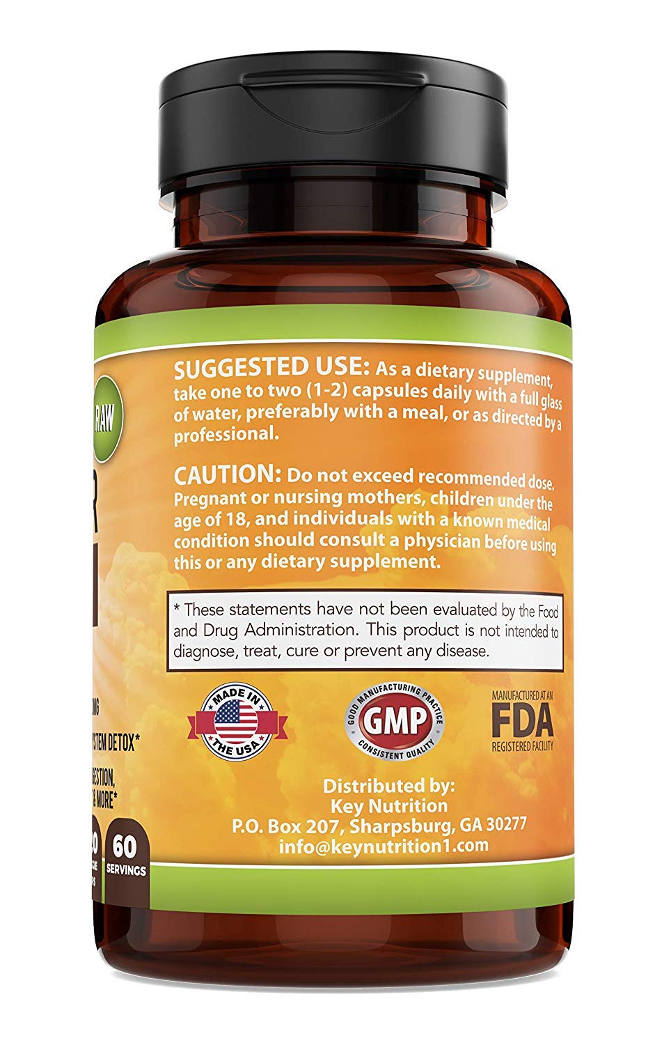 Apple Cider Vinegar 1500mg, 100% Organic, Pure & Raw - Healthy Digestion Key Nutrition uk supplements