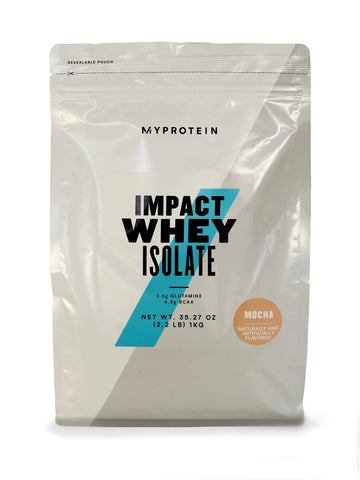 Myprotein Impact Whey Isolate - Mocha, 2.2 Lbs (40 Servings) Myprotein uk supplements