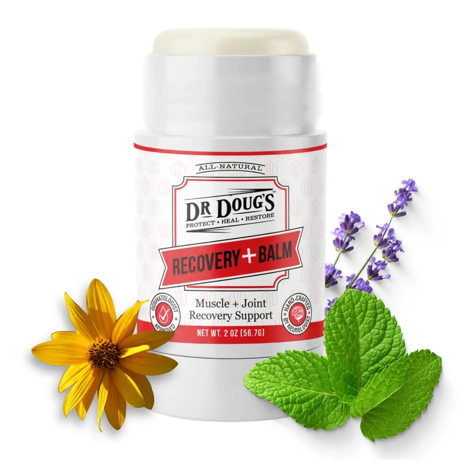 Dr. Doug's Recovery Balm – Organic Arnica & Magnesium Topical Rub – Soothing Support Lotion for Active Muscles, Joints, & Skin – Dermatologist Approved, Handmade in USA, Organic 2 oz Twist-Up Stick Dr. Doug's uk supplements