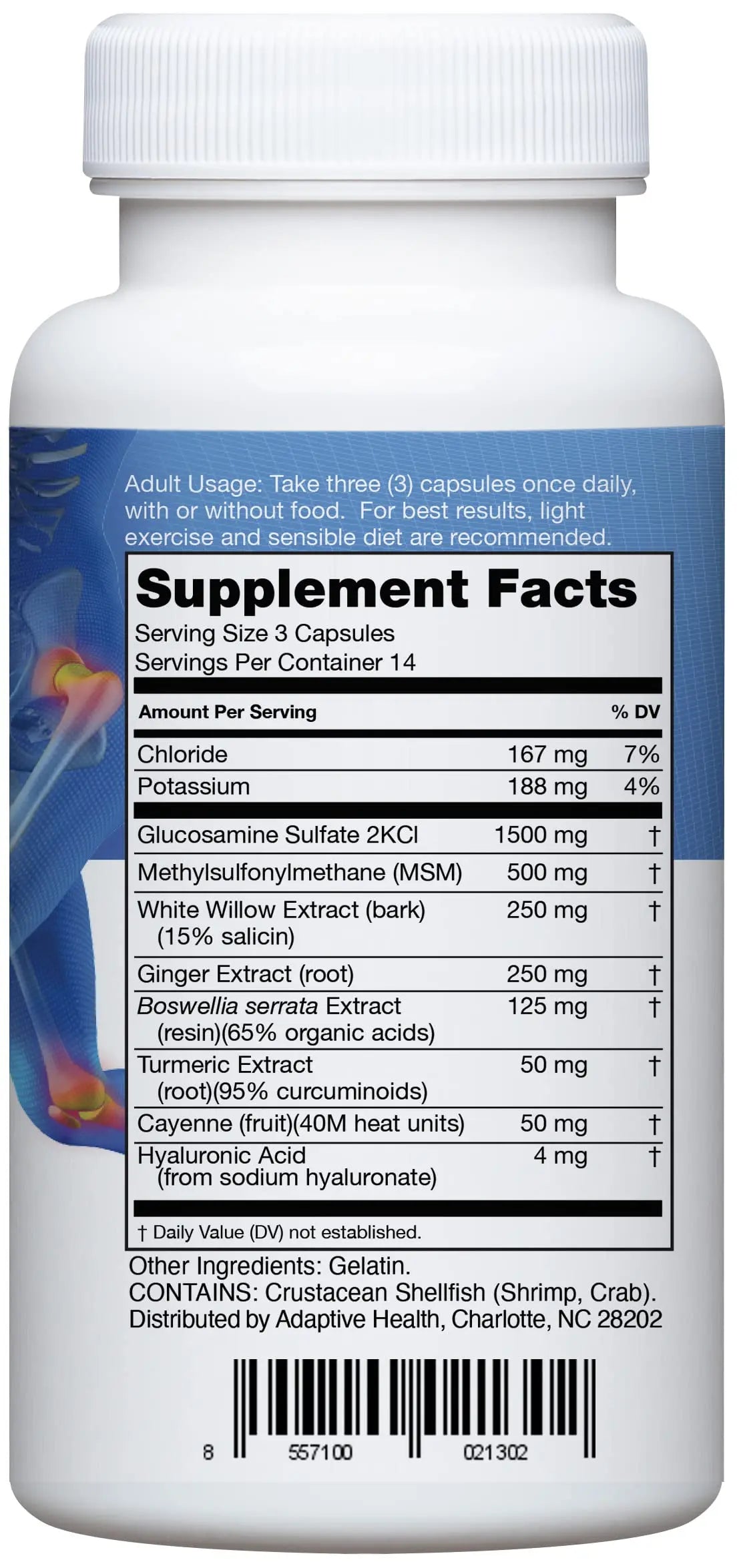 Instaflex Joint Support Supplement for Men and Women - Glucosamine, MSM, White Willow, Turmeric, Ginger, Cayenne, Hyaluronic Acid - 42 Capsules Instaflex uk supplements