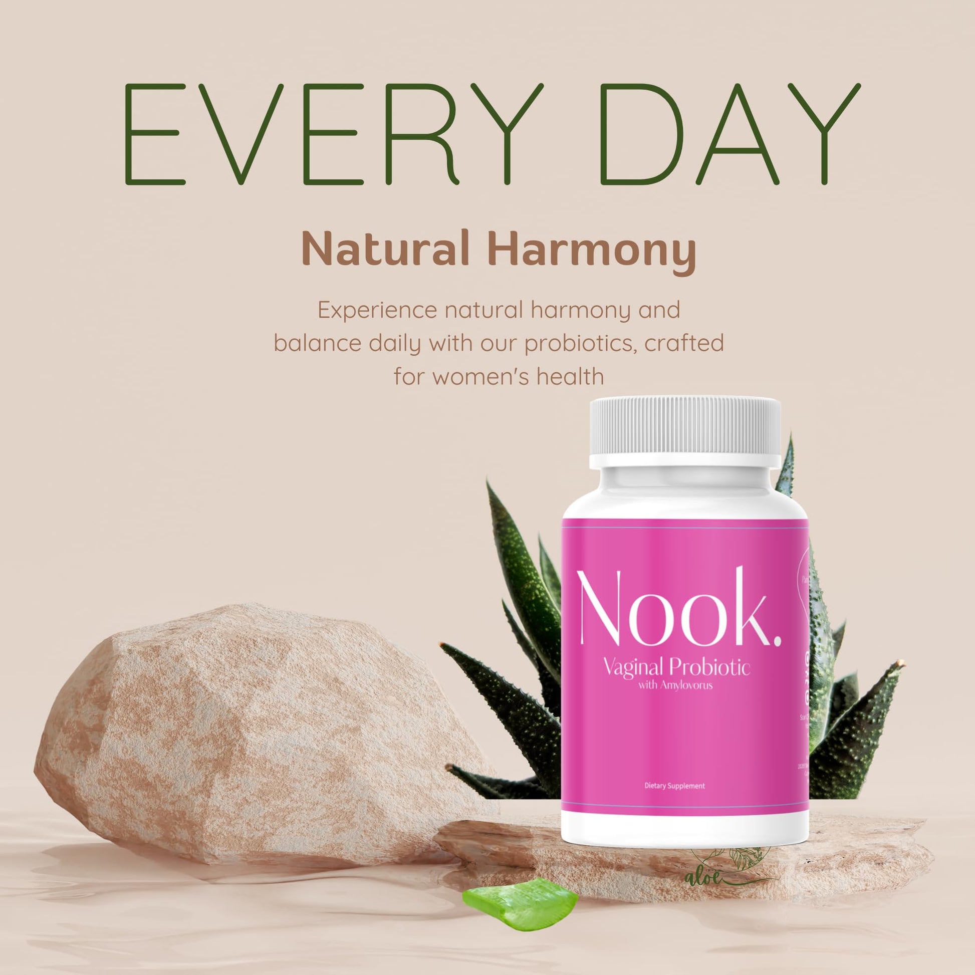 Nook Vaginal Probiotics for Women - pH Balance & Odor Control Feminine Health Supplements Nook uk supplements