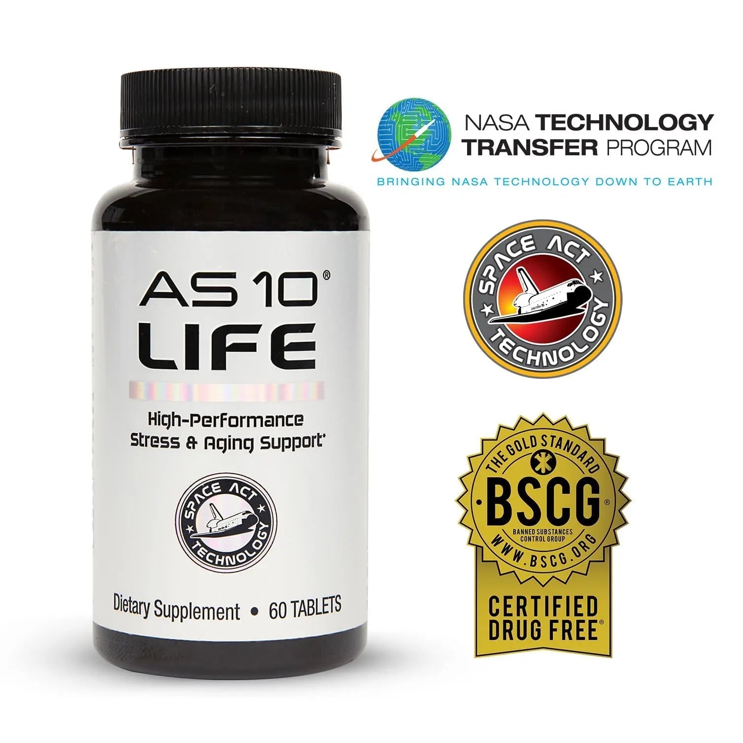 Nugevity AS 10® Life – Stress, Immune Support and Anti Aging Supplement - Multivitamin and Antioxidants Tablet, Resveratrol, Alpha Lipoic Acid Nugevity uk supplements