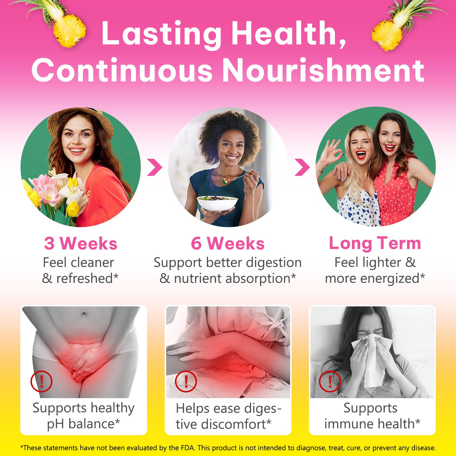Onznoz Feminine Balance Gummies for Women, Vaginal Probiotics with Prebiotics & Lactobacillus Probiotic Blend, Supports pH Balance & Immune Health, Womens Probiotic Slippery Elm Onznoz uk supplements
