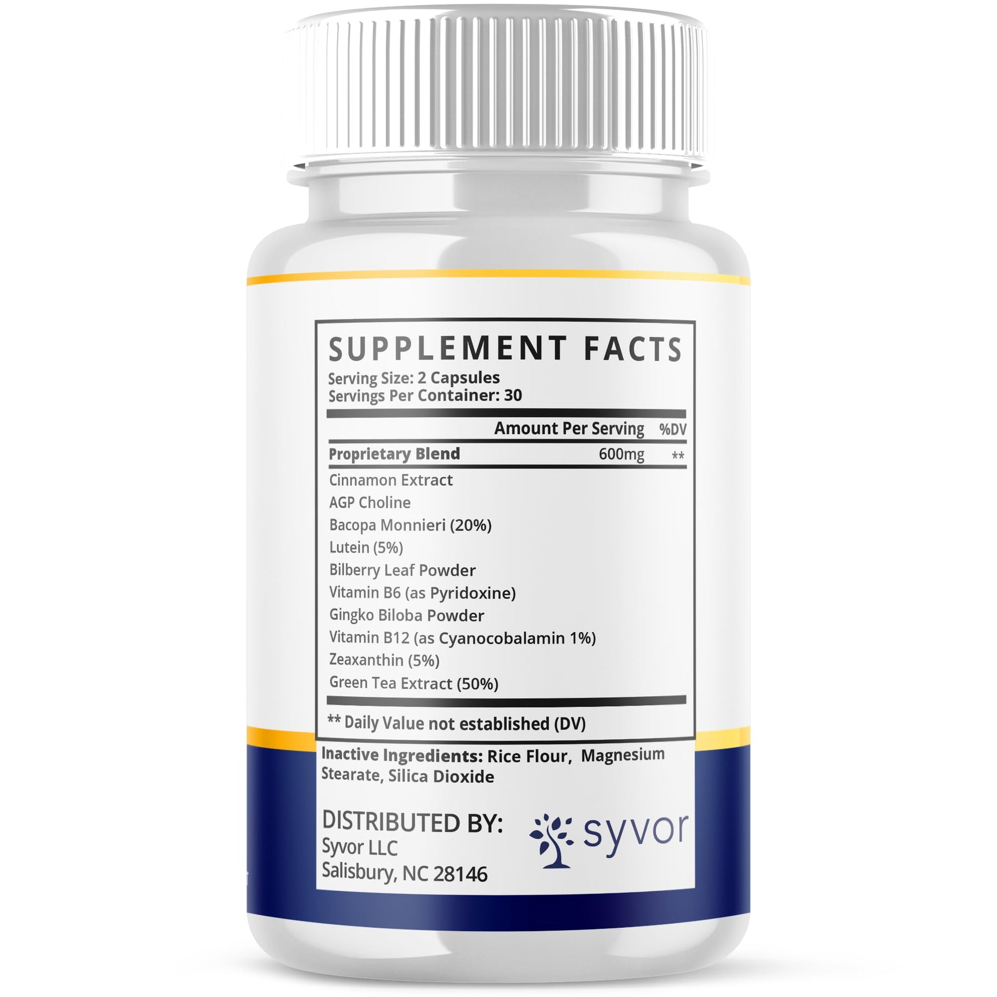 (2 Pack) Brain Defender Supplement Pills, Official Brain Defender Advanced Formula Nootropic Capsules, All Natural Health and Wellness Support Formula Maximum Strength Braindefender (120 Capsules) Syvor uk supplements