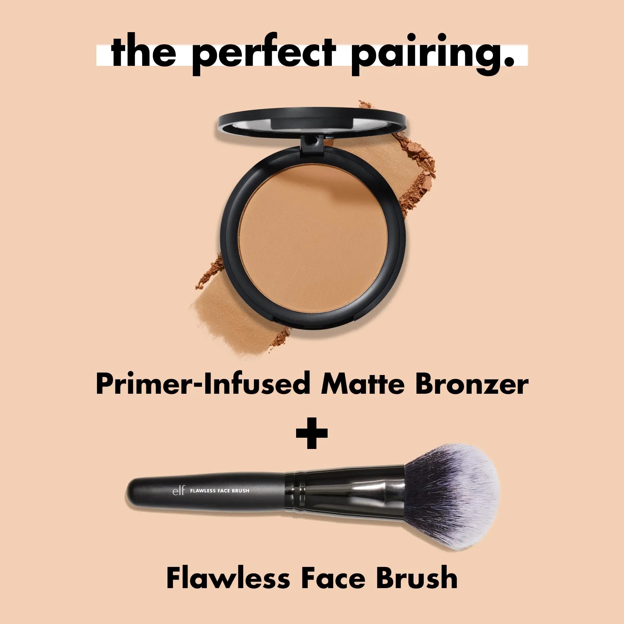 e.l.f. Primer-infused Bronzer, Long-Wear, Matte, Bold, Lightweight, Blends Easily, Contours Cheeks, Forever Sun Kissed, All-Day Wear, 0.35 Oz e.l.f. uk supplements