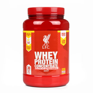 LFC Whey Protein Powder Strawberry Flavour 908g 15.5g Naturally-Occurring BCAAs 21g Protein Vector Consumer uk supplements
