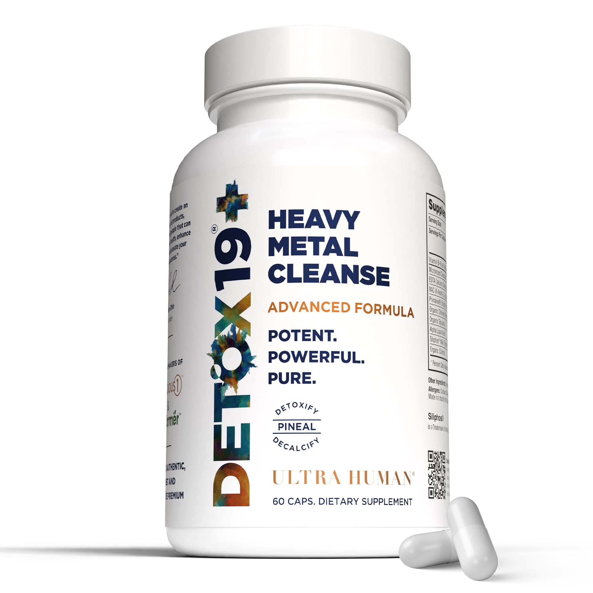 Ultra Human Daily Wellness Support – Heavy Metal Detox Cleanse, with Zeolite, Shilajit, Organic Chlorella & Spirulina, NAC & Alpha Lipoic. Supports Daily Detox, Cognition, Immune System -(Made in USA) Ultra Human uk supplements