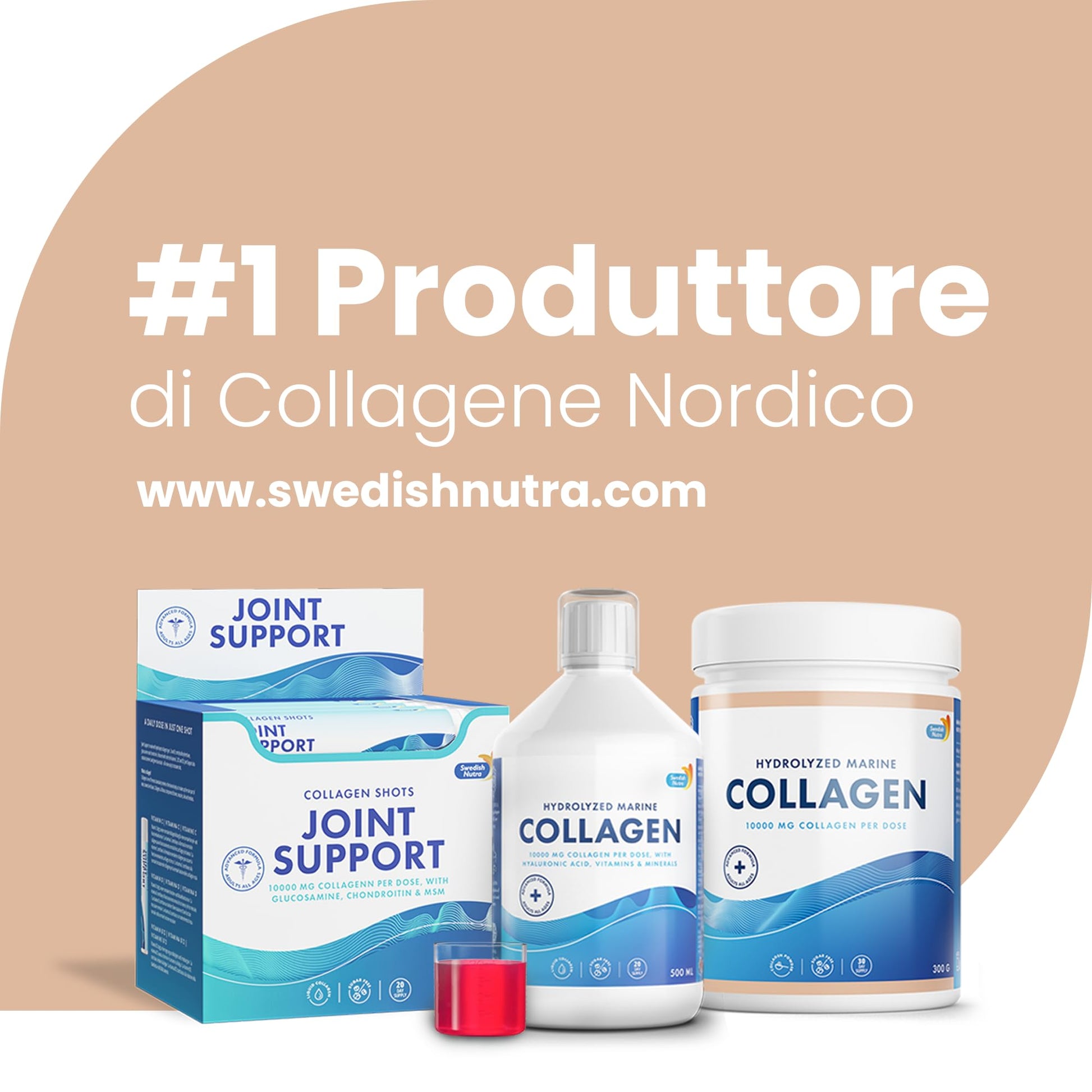 100% Marine Collagen Powder 300g I Pure Hydrolyzed Collagen Powder (Type I & III) Swedish Nutra uk supplements