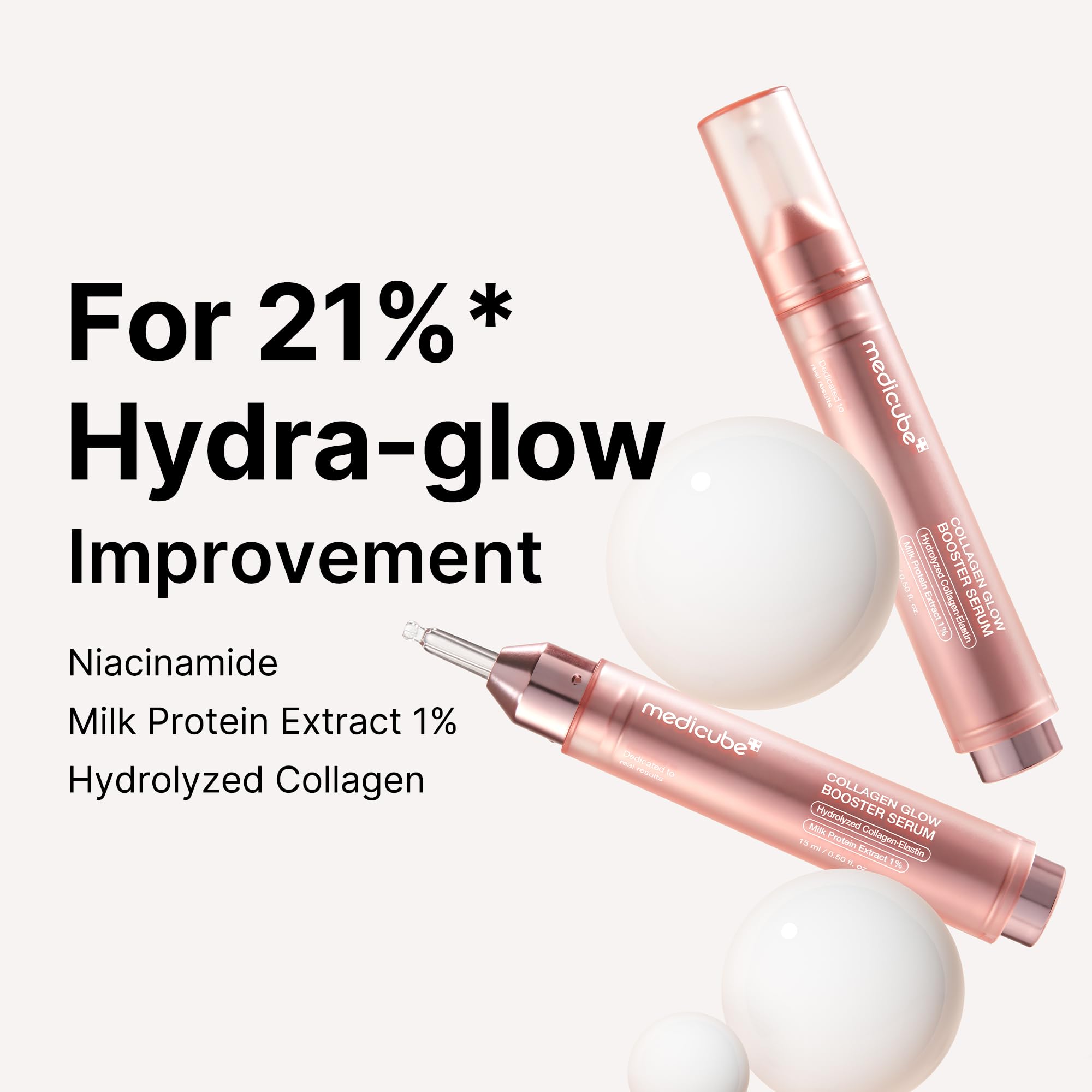 medicube Milky Collagen Double Glow Lock Duo: Collagen Glazed Milky Wrapping Mask and Booster Serum | 130DaCollagen, Niacinamide, Glutathione for Plumped, Radiant Glass Skin medicube uk supplements