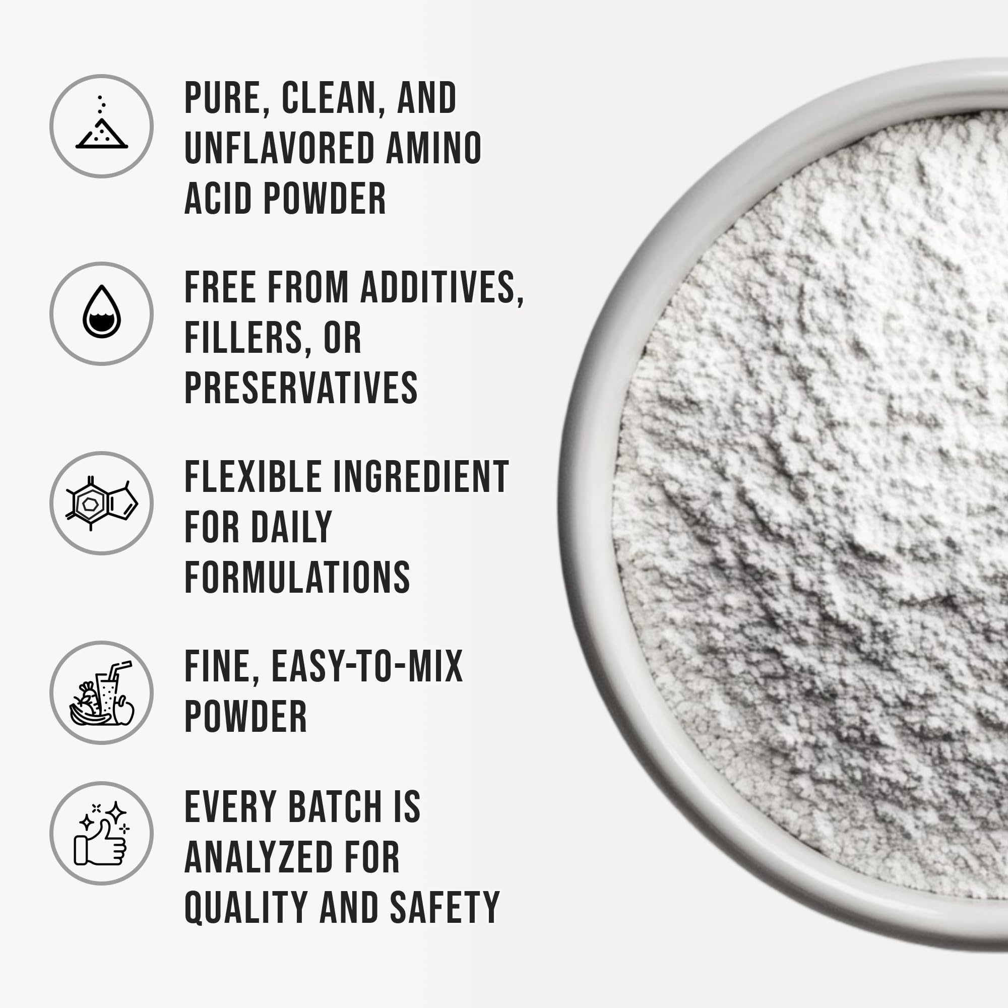 Pure L-Theanine Powder Unflavored Amino Acid Supplement Powder from Fine L-Theanine for Smooth Mixing Vegan Friendly Non-GMO No-Additives for Smoothies Drinks and Daily Nutrition Support, 3.2 oz (90g) WHYZ uk supplements