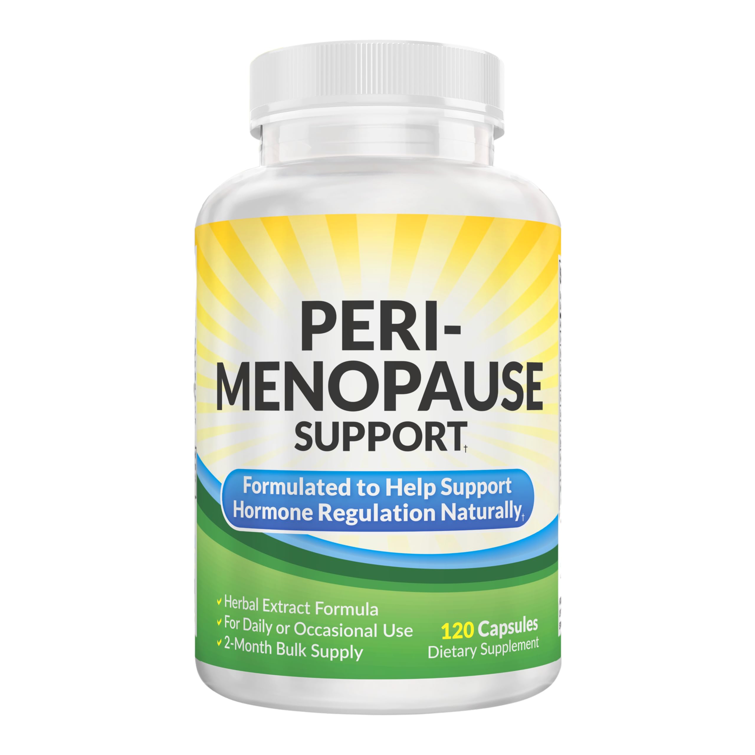 Perimenopause Support (2-Month) Supplement Blend | Women's Health & Hormone Support with 11 Herbs & Extracts | Female Hormonal Balance Supplements | 60-Day Bulk Supply | 120 Capsules Elevate Recovery Supplements uk supplements