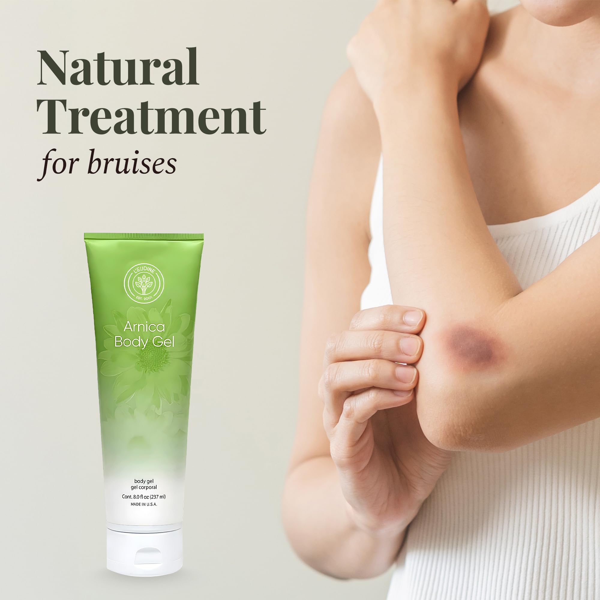 L’EUDINE Arnica Gel – Pack of 3 – Extra Strength for Bruise Relief, Wonder-Plant for Treating Muscle Soreness, Bruising, and Swelling - Fast Absorbing, Natural Formula L'eudine uk supplements