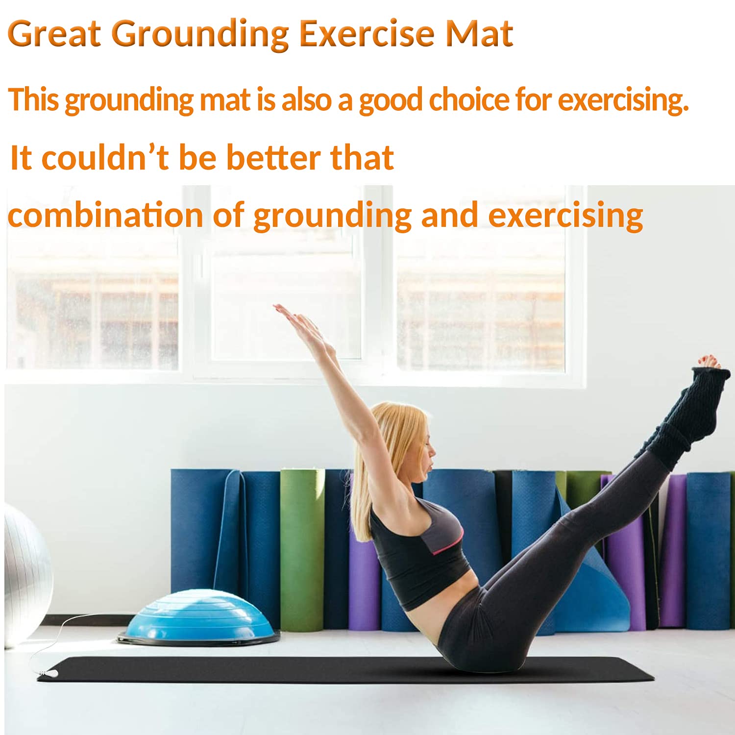 Grounding Mat for Improving Sleep, Grounding Pad for Health, Grounding Bed Mat with Grounding Cord VAJOOCLL uk supplements