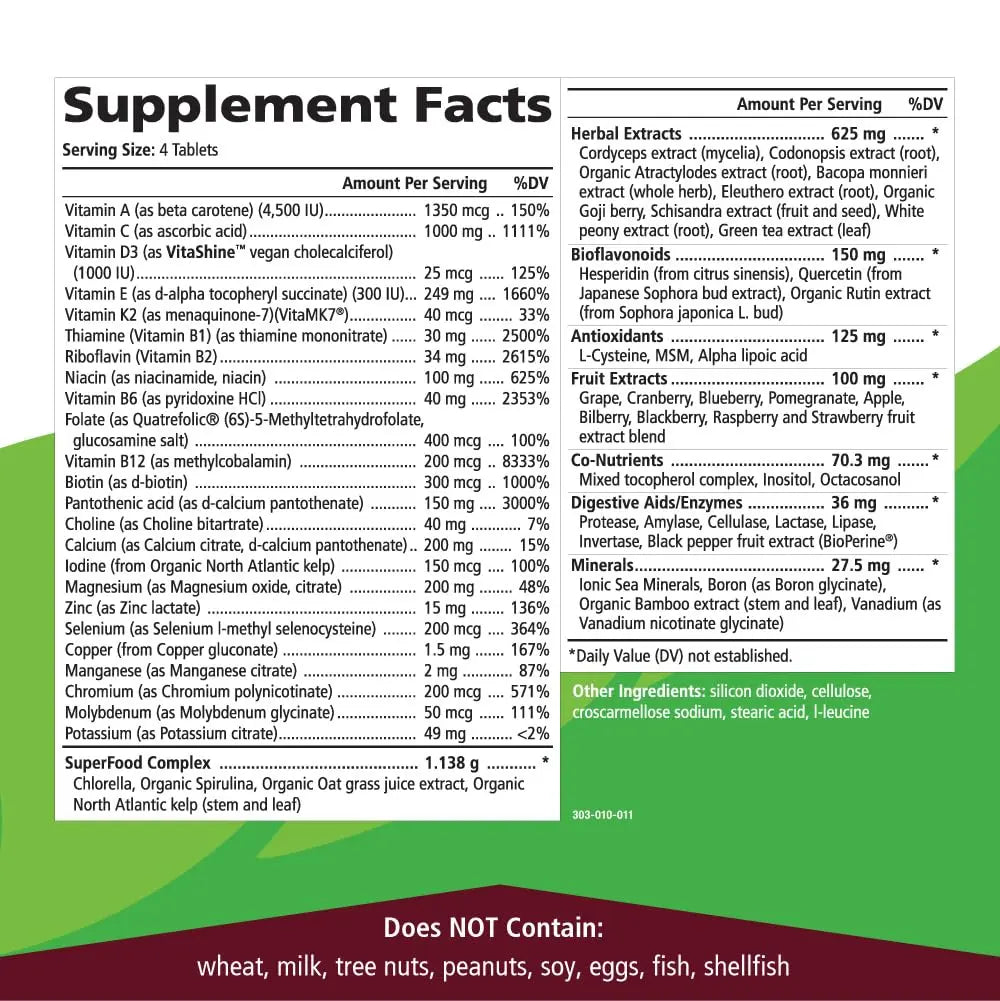 PURE ESSENCE LABS LifeEssence Multivitamin for Women and Men - Natural Herbal Supplement - Vitamin D, Vitamin D3, Vitamin B12 PURE ESSENCE LABS uk supplements