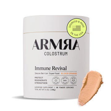 ARMRA Colostrum Powder | Blood Orange | Gut Health & Bloating | Skin & Hair | Immunity | Keto, Gluten & Fat-Free | 90 Servings ARMRA uk supplements