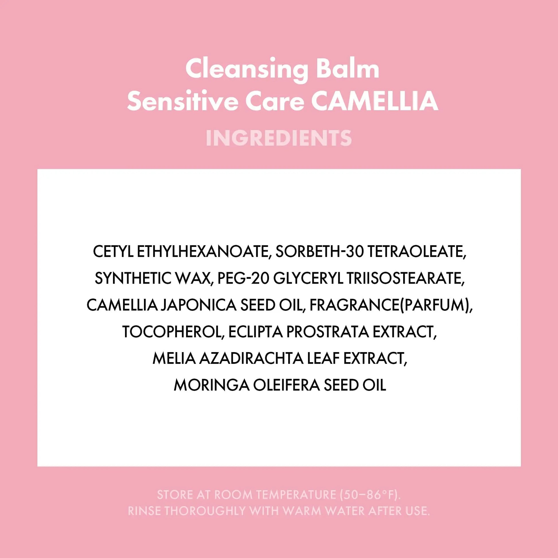 KAHI Cleansing Balm Sensitive Care Camellia - Gentle Makeup Remover Balm with Camellia Seed Oil & Vitamin E - Korean Skincare with Only 10 Ingredients 1.69 oz KAHI uk supplements