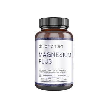 Dr. Brighten Magnesium Plus (as Magnesium Bi-glyncinate) - Beneficial in Maintaining a Healthy Mood, Sleep, Hormone Balance and Reducing Symptoms of PMS and Menstrual Cramps Dr. Brighten uk supplements