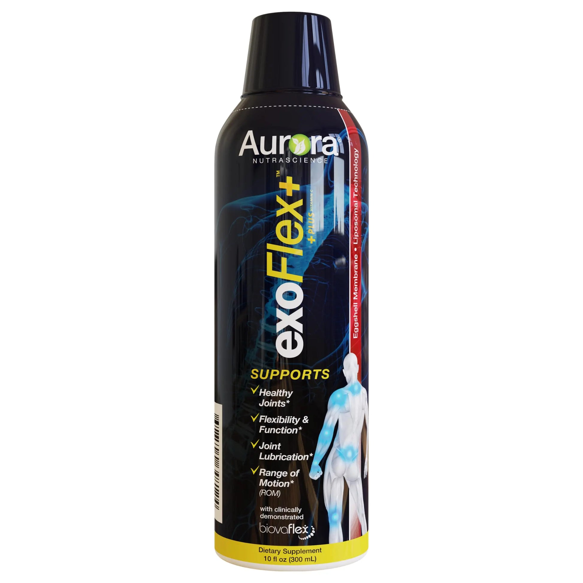 Aurora Nutrascience Micro-Pack Liposomal exoFlex+ with Vitamin C, Supports Joint Flexibility & Function, BiovaFlex Eggshell Membrane, Curcumin & Boswellia, Strwaberry Flavor, 30 Servings, 10 fl oz Vida Lifescience uk supplements