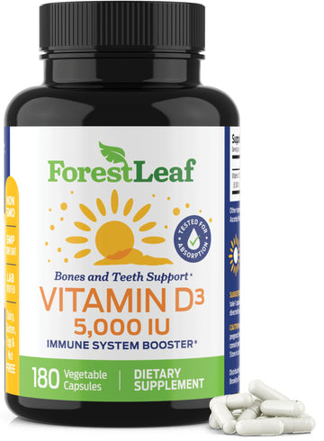 ForestLeaf - Vitamin D3 IU Weekly Supplement - Vitamin D Capsules ForestLeaf uk supplements