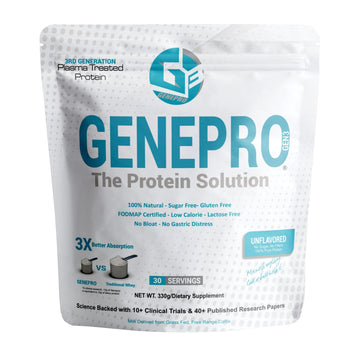 GENEPRO GEN. 3 Unflavored Protein Powder - New Formula - Lactose-Free, Gluten-Free, & Non-GMO Whey Isolate Supplement Shake (3rd Generation, 30 Servings) GENEPRO GEN. 3 uk supplements