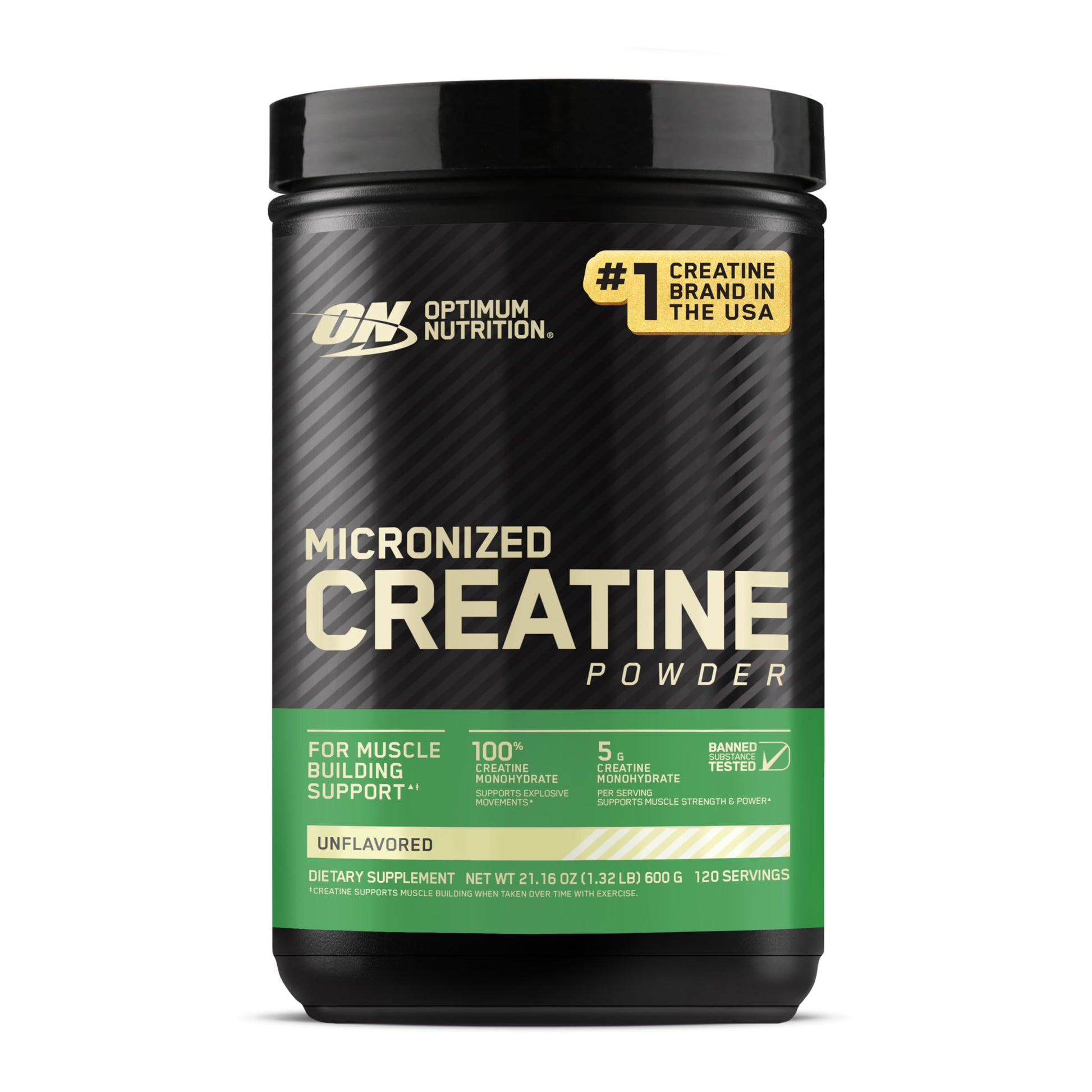 Optimum Nutrition Micronized Creatine Monohydrate Powder, Unflavored, 120 Servings, 600 Grams Optimum Nutrition uk supplements