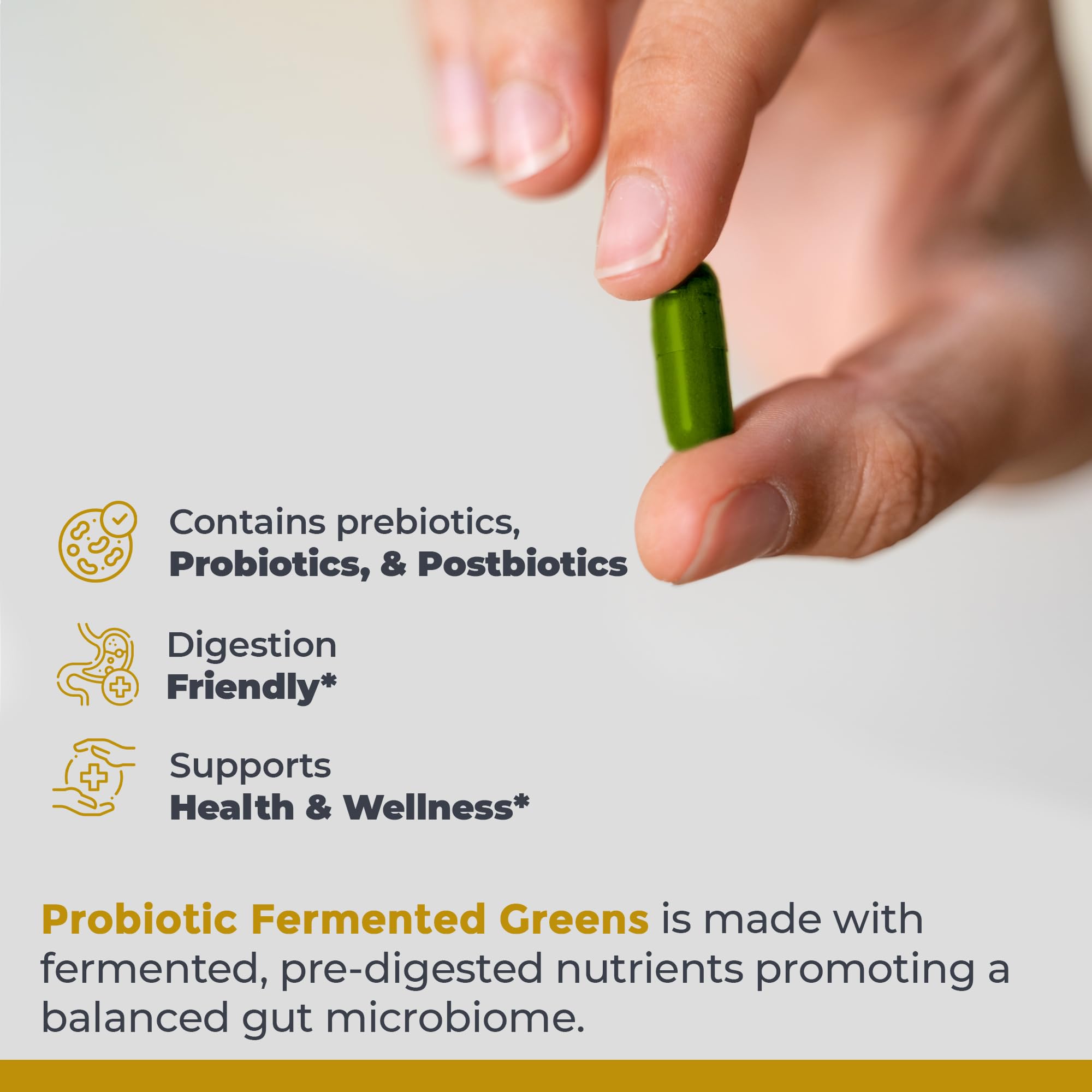 Premier Research Labs Probiotic Fermented Greens - Super Greens Supplement, Superfood Blend, Organic Vitamins with Probiotic - Daily Greens with Spinach, Chlorella, & More - 150 Powder Filled Capsules Premier Research Labs uk supplements
