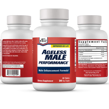 Ageless Male Performance Nitric Oxide Booster for Men - Promote Blood Circulation New Vitality uk supplements