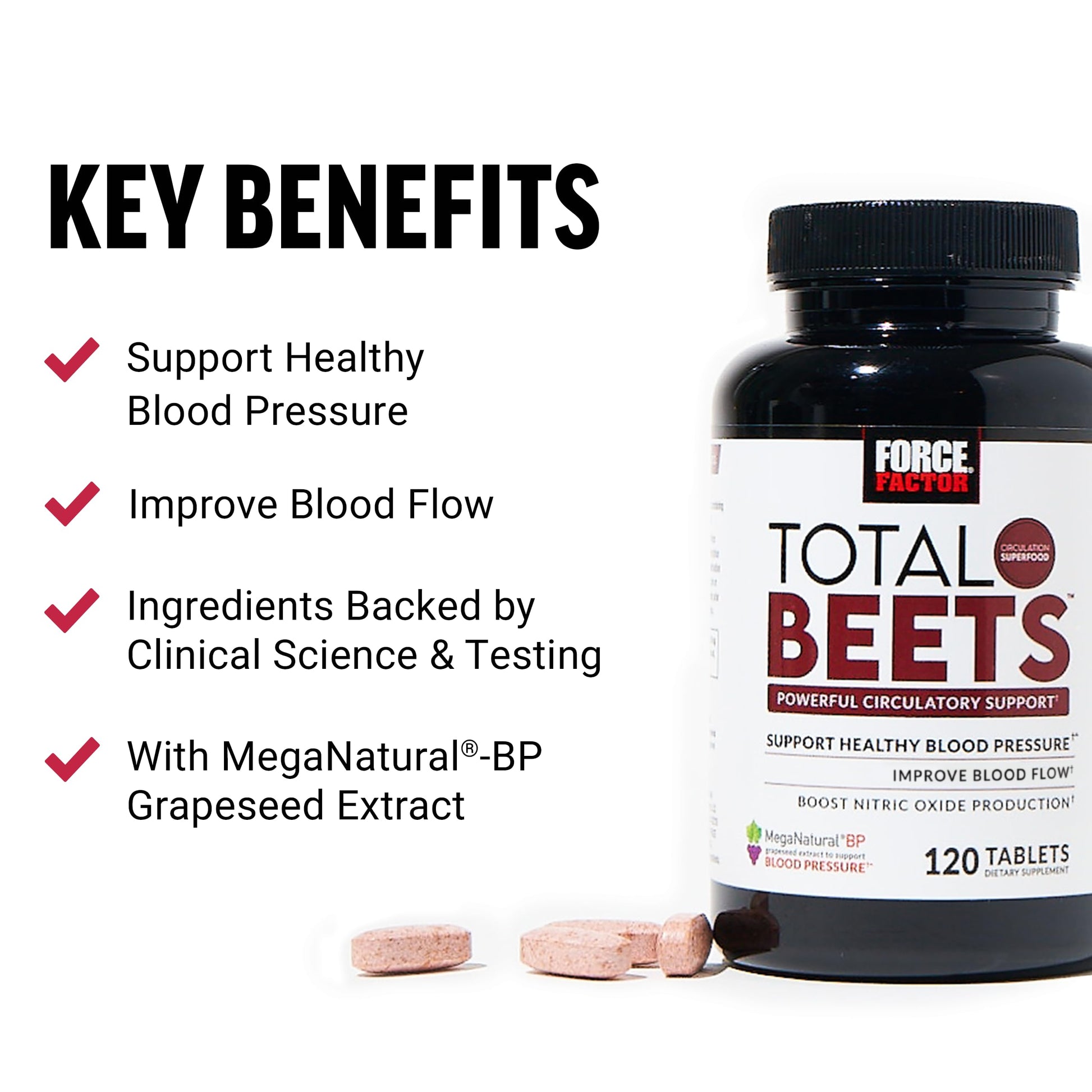 Force Factor Blood Pressure Support with Nitrates, Grapeseed - Boosts Nitric Oxide Force Factor uk supplements