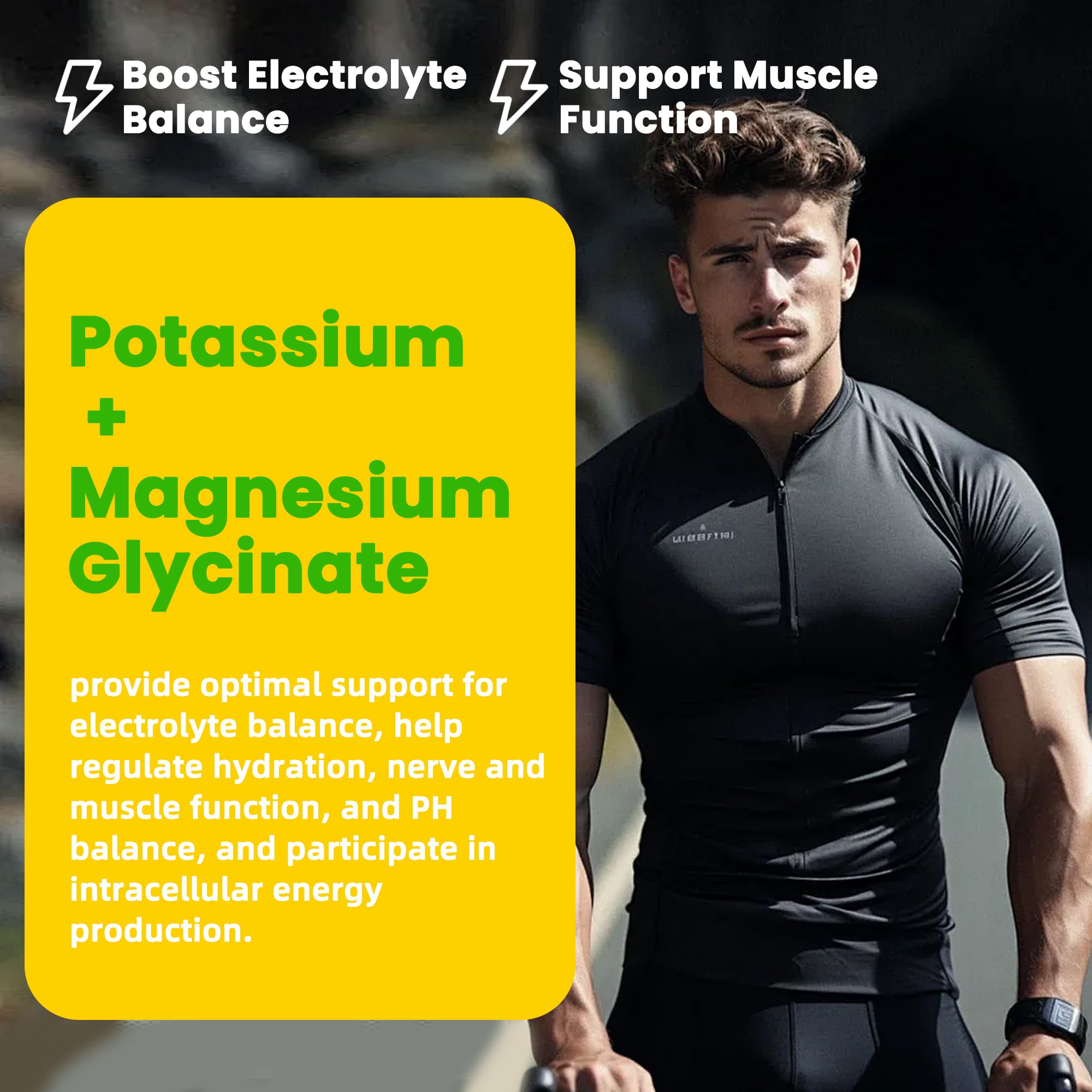 Potassium Magnesium Gummies,High Absorption Magnesium Glycinate,B6,D3,Potassium Citrate for Leg Cramps,Muscle,Electroyte for Adults Kids,Sugar-Free, 60 Gummies (Pineapple) Wekannufod uk supplements
