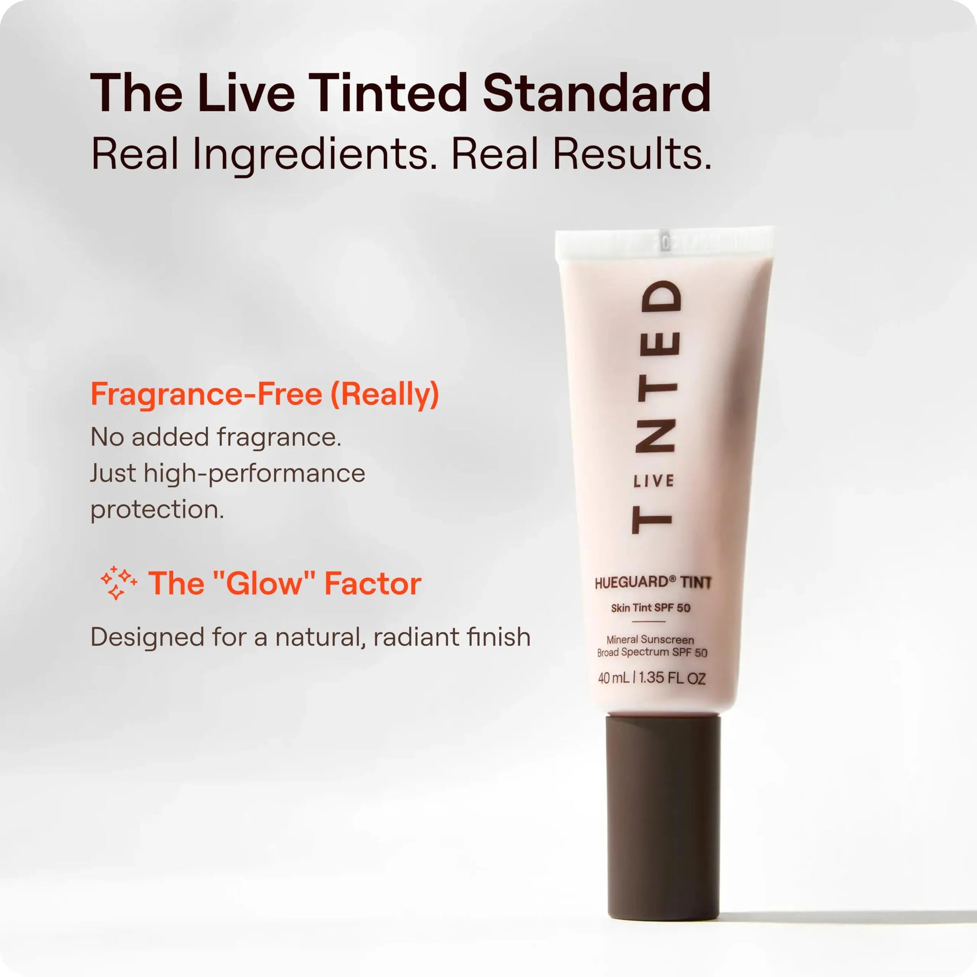 Live Tinted Hueguard Skin Tint SPF 50 - Tinted Mineral Sunscreen with Light-Medium Buildable Coverage With a Hydrating and Radiant Finish - Water and Sweat Resistant, 1.35 fl oz - Shade 10 Live Tinted uk supplements