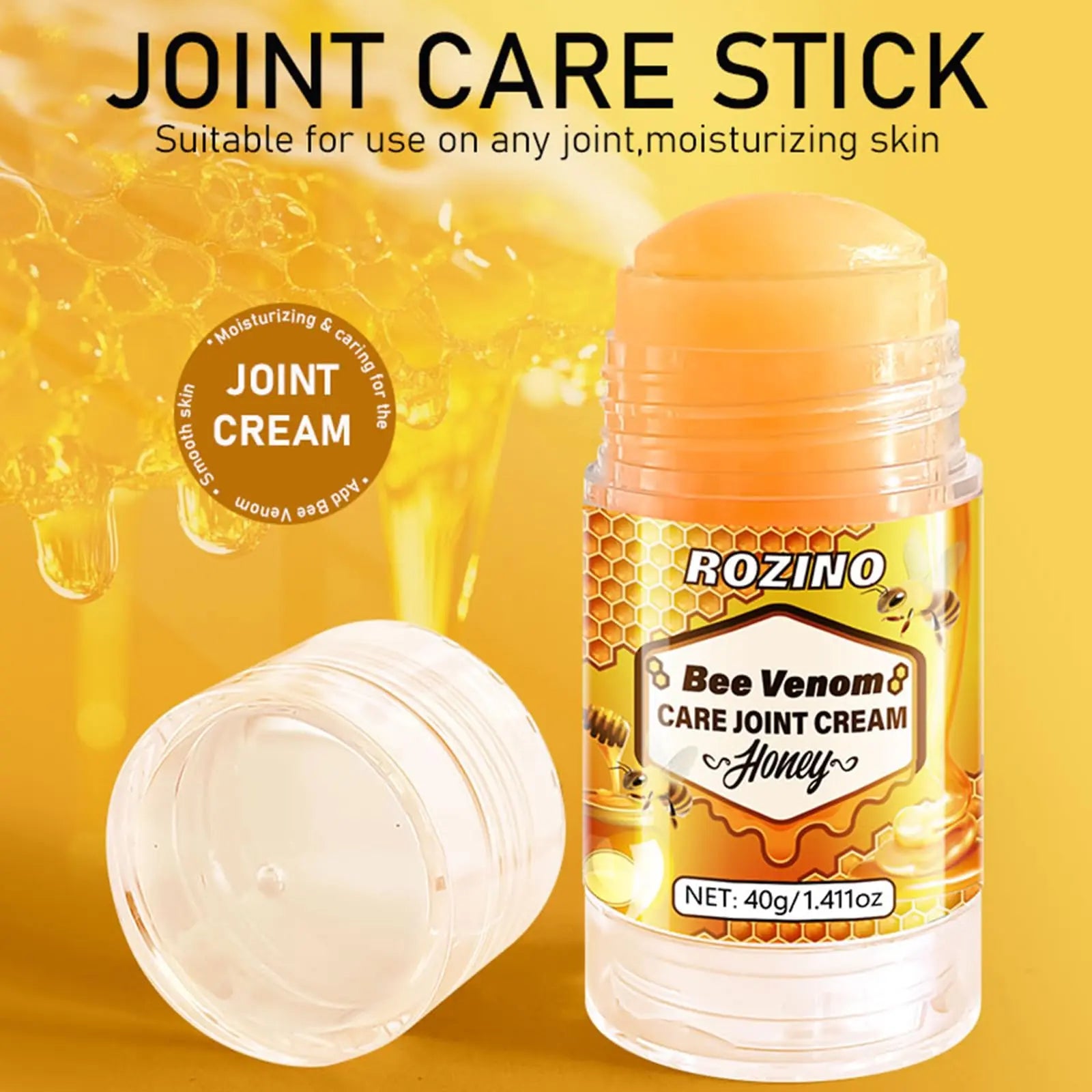 Bee Venom Joint Cream for Knees & Joint Support, Fast Absorbing, Non-Sticky Formula with Vitamin C, Aloe Vera for Soothing Comfort (1.411OZ) Generic uk supplements