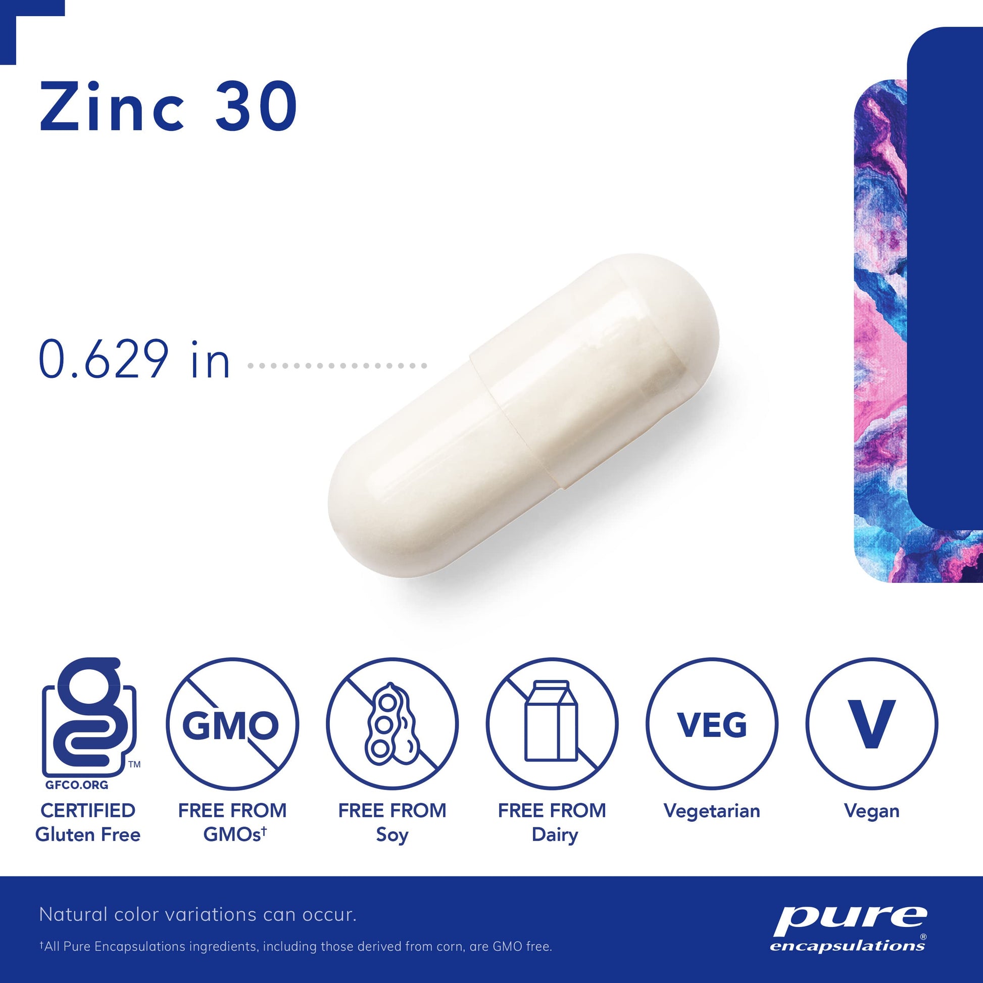 Pure Encapsulations Zinc 30 mg - Highly Absorbable - 180 Capsules Pure Encapsulations uk supplements