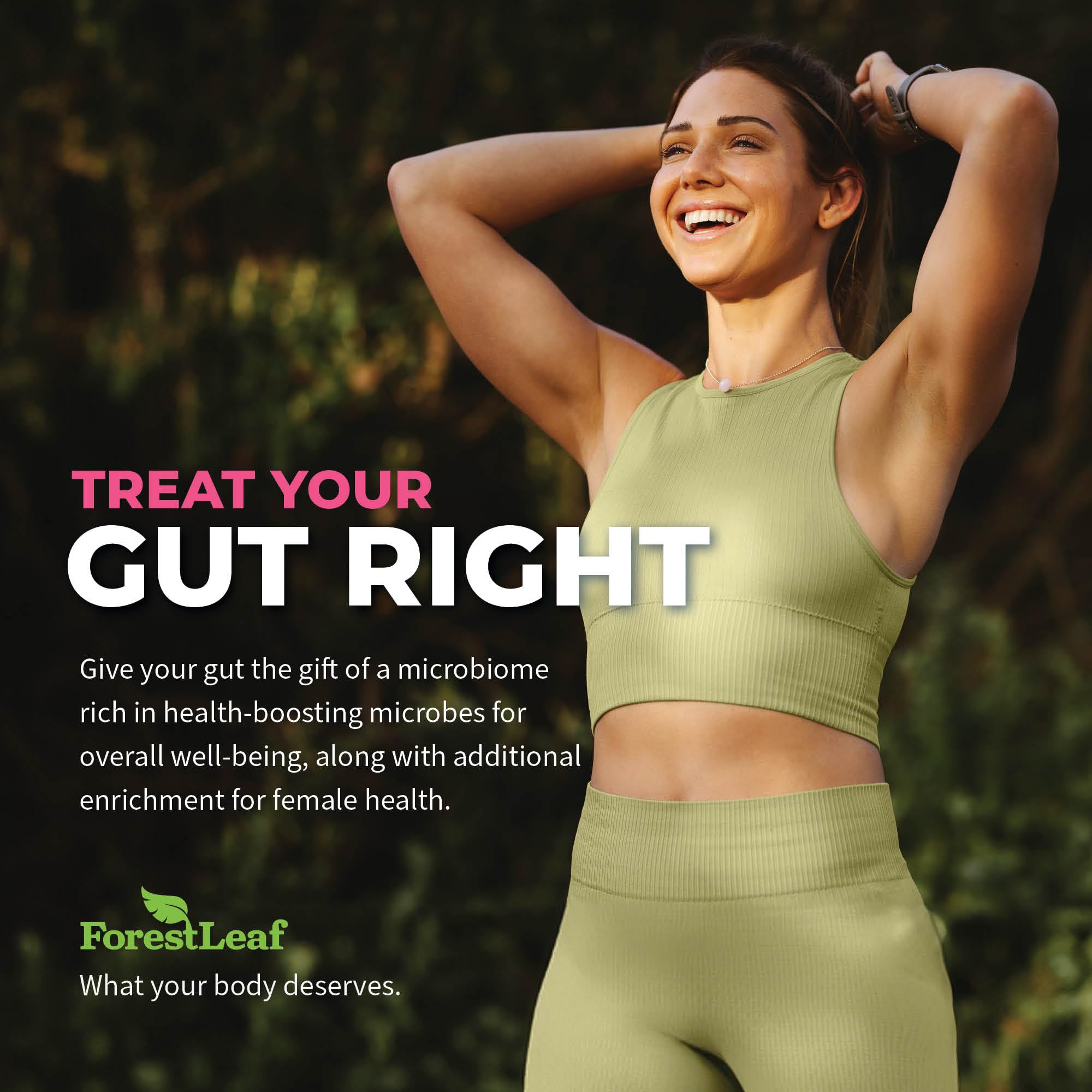 ForestLeaf Womens Probiotic 50 Billion CFU with Organic Prebiotics, Digestive Enzymes ForestLeaf uk supplements