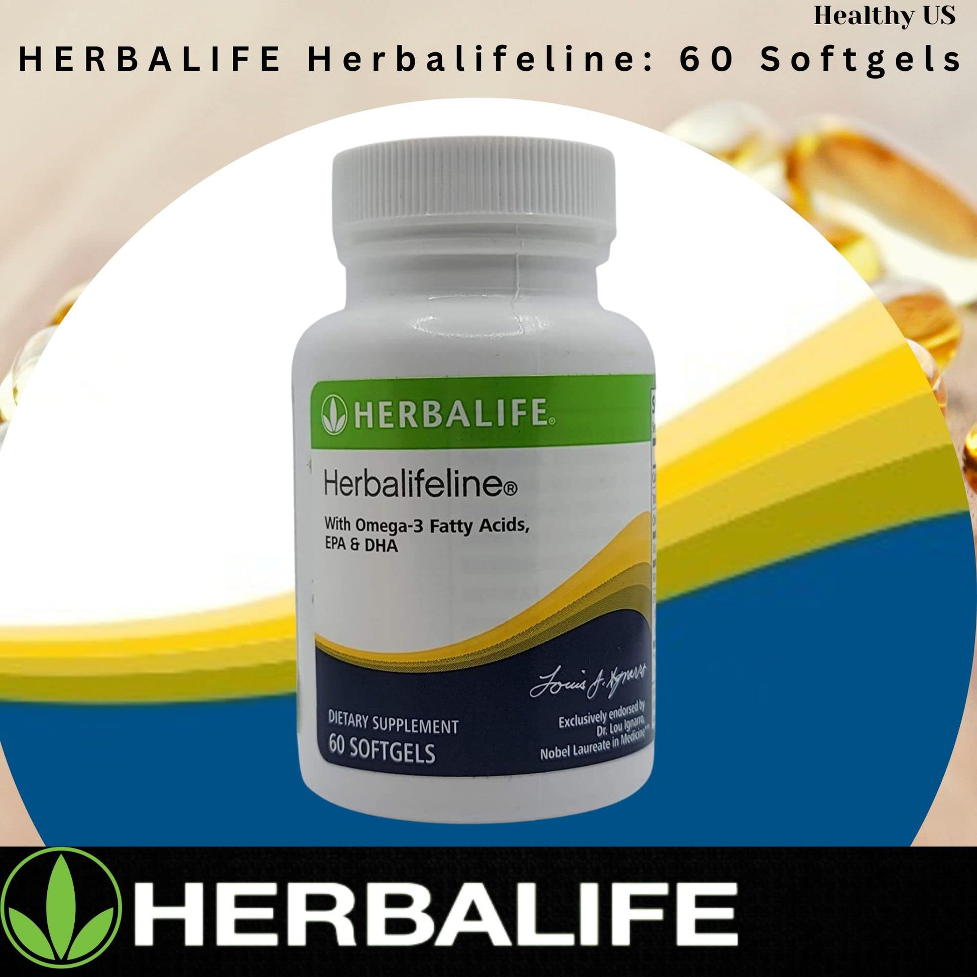 Herbalife Herbalifeline: 60 Softgels with Vitamin E, Marine Lipid Complex, Omega-3 Fatty Herbalife uk supplements
