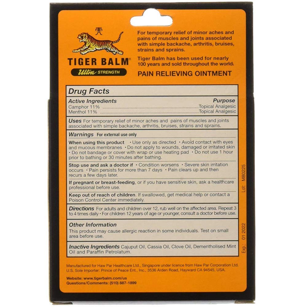 Tiger Balm Sport Rub Pain Relieving Ointment, Ultra Strength 1.70 oz (Pack of 3) Tiger Balm uk supplements
