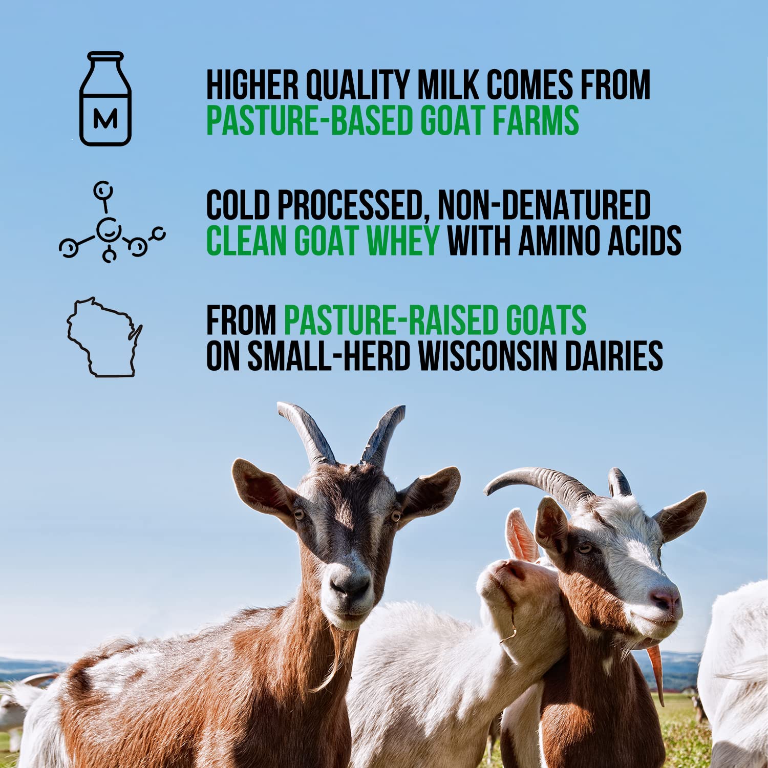 NAKED nutrition Naked Goat - Pasture Fed Goat Whey Protein Powder from Small-Herd NAKED uk supplements