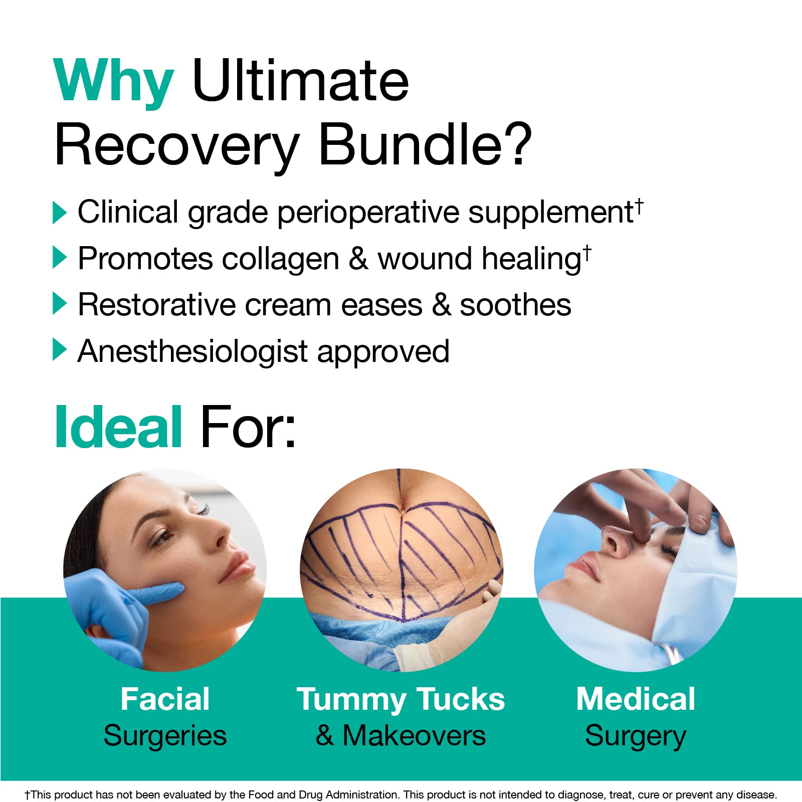 VitaMedica | Ultimate Recovery Bundle | Surgery Prep | Wound Healing | Supplements | Arnica K Oxide Cream | Hot Cold Packs | 30 Day Supply | Arnica Montana | Bromelain | Vitamin A | B Complex VitaMedica uk supplements