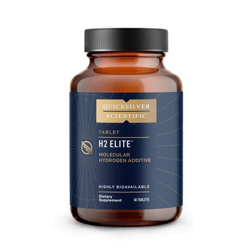 Quicksilver Scientific H2 Elite - Molecular Hydrogen for Energy + Metabolism Support, Water Tablets Perfect for Open Containers - Magnesium Malate Drink Additive (60 Molecular Hydrogen Tablets) Quicksilver Scientific uk supplements