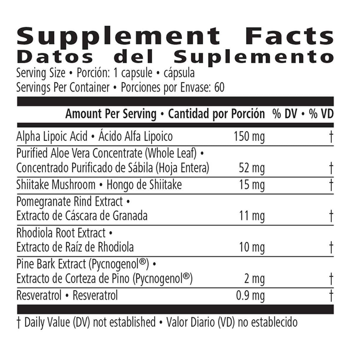 Nutrient Support Formula Cell Activator 60 Capsules W/Aloe Vera & Antioxidant Activity My Store uk supplements