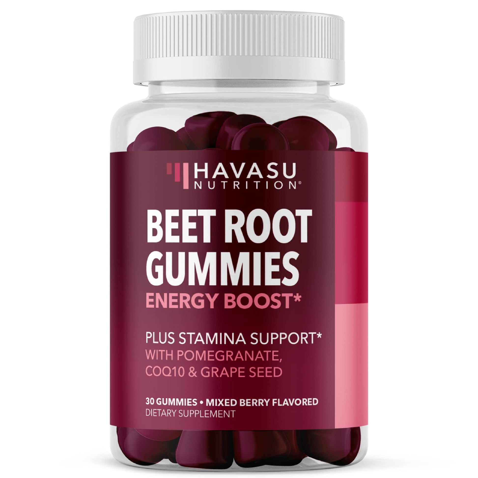 Beet Root Gummies with COQ10 Energy Supplement | Nitric Oxide Supplement for Healthy HAVASU NUTRITION uk supplements