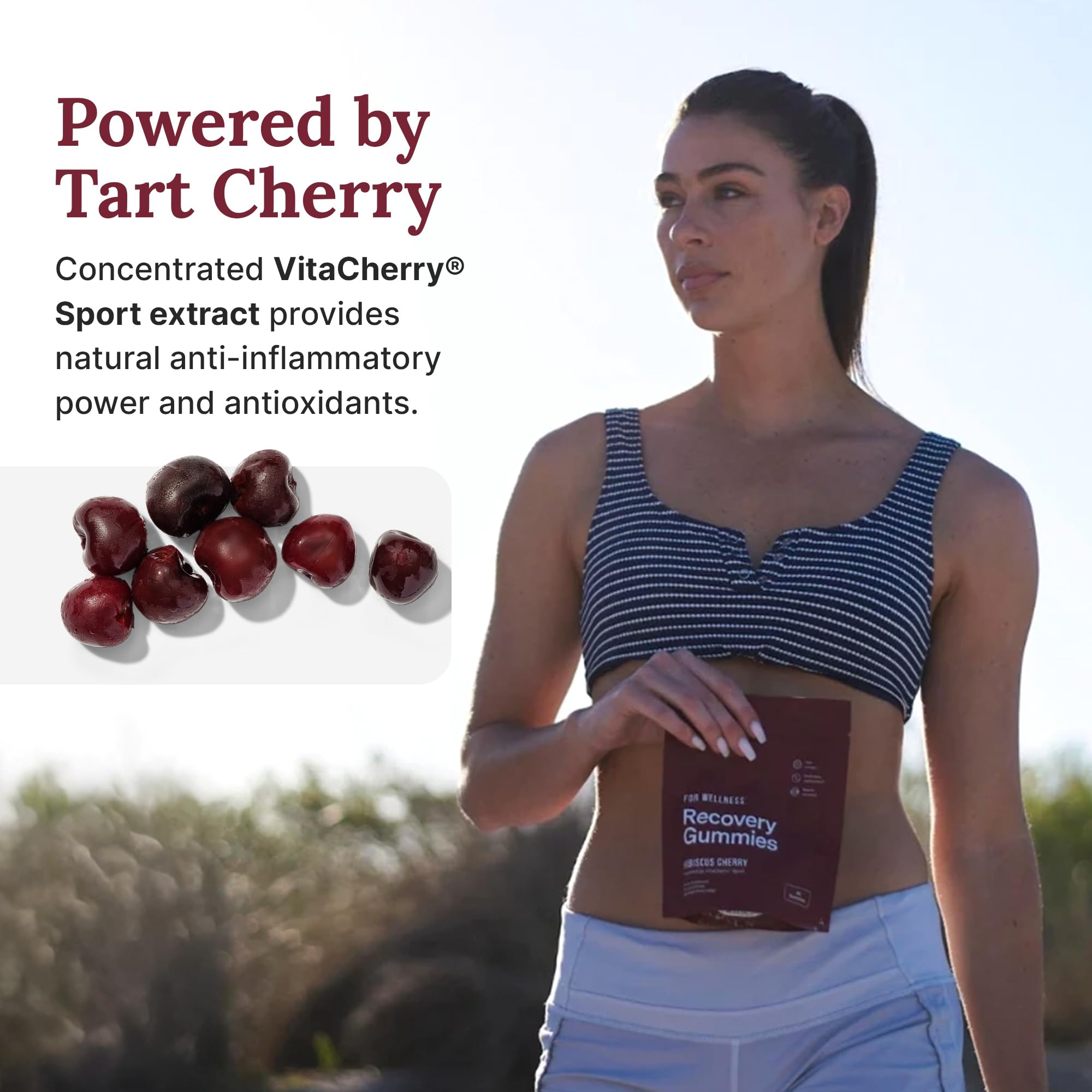 For Wellness Recovery Gummies Restore | Tart Cherry Energy Supplements with Electrolytes for Muscle Soreness, Post-Workout Performance & Recovery For Wellness uk supplements