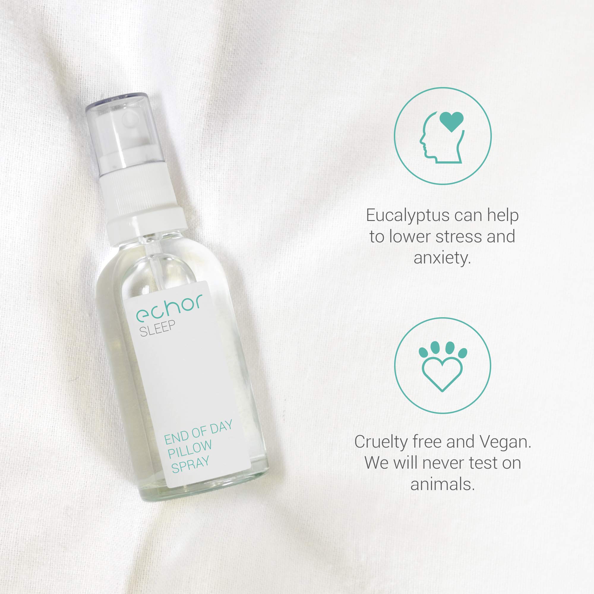 Echor Sleep Pillow Spray. Long Lasting Room Mist/Pillow Mist, Natural Sleep Aid 100% Pure Blend Echor uk supplements