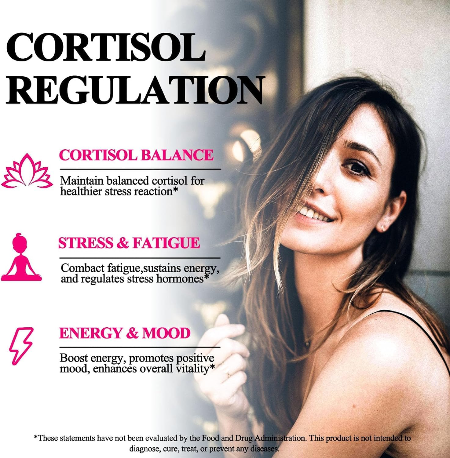 Cortisol Supplement Liquid Drops, 17-in-1 Cortisol Reducer w. Ksm-66 Ashwagandha Theanine Rhodiola Rosea Magnesium Phosphatidylserine, Hormone Balanced & Lower Cortisol for Women Calm* Relaxation AMENQ hHEALTH uk supplements
